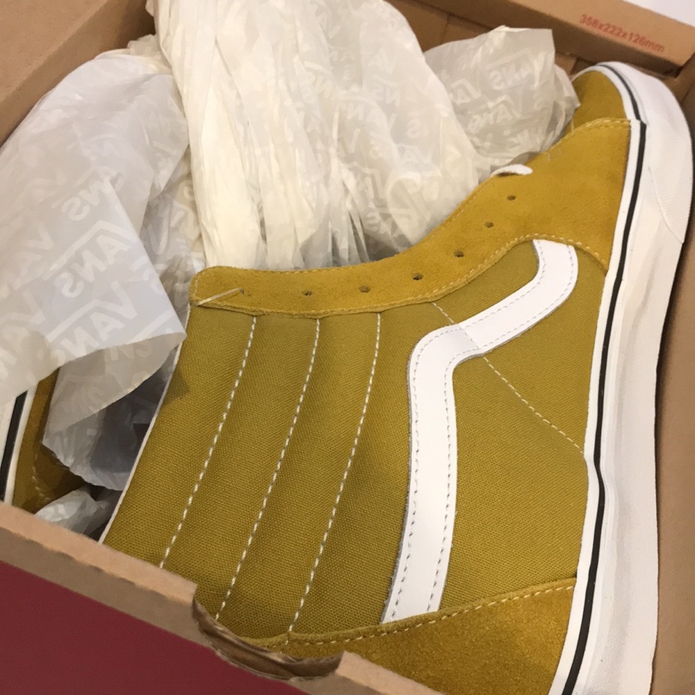 Vans sk8-hi olive oil white sneaker shoes 13 men - Picture 2 of 2